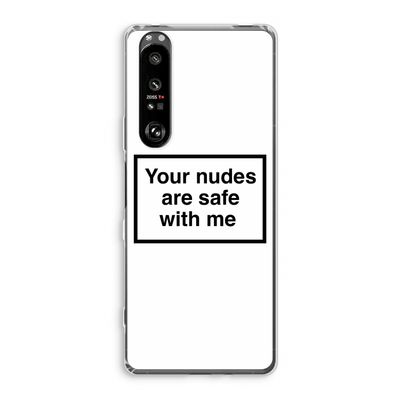 Safe with me: Sony Xperia 1 III Transparant Hoesje
