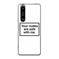 Safe with me: Sony Xperia 1 III Transparant Hoesje
