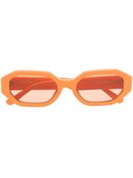 Linda Farrow x The Attico lunettes de soleil Irene à monture ovale - Orange