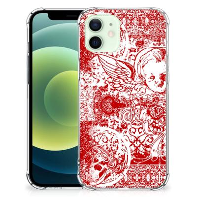 Extreme Case iPhone 12 Mini Angel Skull Rood Extreme Case iPhone 12 Mini Angel Skull Rood