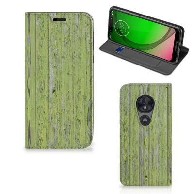 Motorola Moto G7 Play Book | Wallet Case | Green Wood