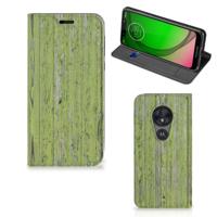 Motorola Moto G7 Play Book | Wallet Case | Green Wood