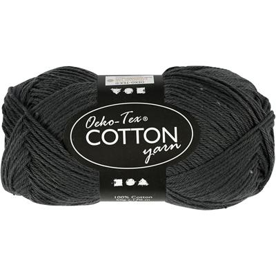 Creativ Company Katoengaren, antraciet, 50gr, 170m