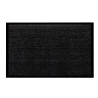 Ruhhy deurmat - 60 x 90 cm - zwart/grijs - antislip - woonaccessoires