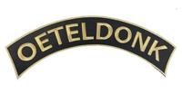 Embleem Oeteldonk boog gouden letters