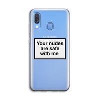 Safe with me: Samsung Galaxy A40 Transparant Hoesje