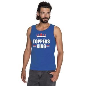 Blauw Toppers King mouwloos shirt heren