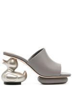 Maison MIHARA YASUHIRO mules 90 mm à talon sculpté - Argent - thumbnail