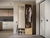 Vestiaire DAFFY 1 deur artisan eik