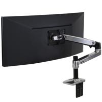 Ergotron LX Arm Desk Mount Monitor-tafelbeugel 1-voudig 38,1 cm (15) - 86,4 cm (34) Aluminium In hoogte verstelbaar, Kantelbaar, Zwenkbaar, Roteerbaar