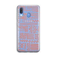 Marrakech Pink: Samsung Galaxy A40 Transparant Hoesje