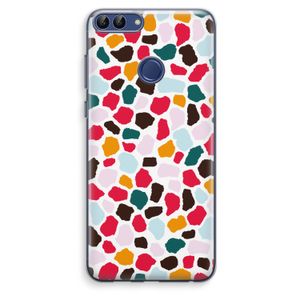 Colored Giraffe: Huawei P Smart (2018) Transparant Hoesje
