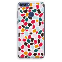 Colored Giraffe: Huawei P Smart (2018) Transparant Hoesje