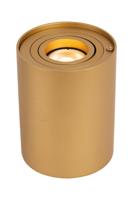 Lucide TUBE - Tafellamp - Ø 9,6 cm - LED 3 StepDim - GU10 - 1x5W 2700K - Mat Goud / Messing