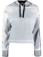 Diesel hoodie en coton F-Carlye à logo brodé - Gris