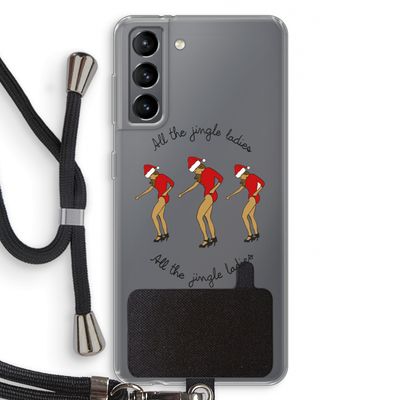 Jingle Ladies: Samsung Galaxy S21 Transparant Hoesje met koord