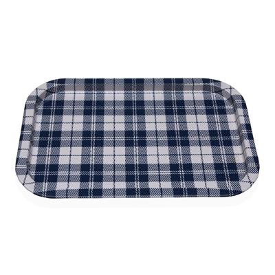 Dienblad Versa Vichy Blauw 23 X 1,5 X 34 CM