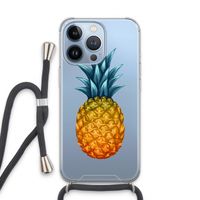 Grote ananas: iPhone 13 Pro Transparant Hoesje met koord