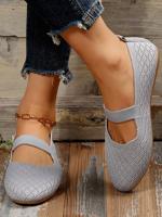 Mesh Fabric Plain Casual Shoes