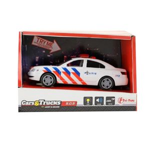 Speelgoed politieauto met licht en geluid 5.5 x 16 x 6 cm   -