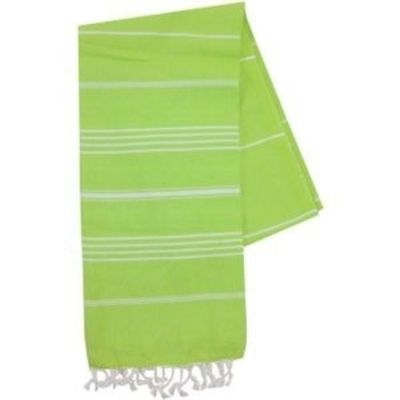 Hamamdoek 100%katoen 100x180cm Limegroen