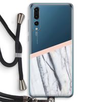 A touch of peach: Huawei P20 Pro Transparant Hoesje met koord