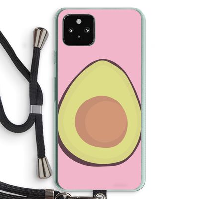 Avocado: Pixel 5a 5G Transparant Hoesje met koord