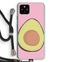 Avocado: Pixel 5a 5G Transparant Hoesje met koord Avocado: Pixel 5a 5G Transparant Hoesje met koord