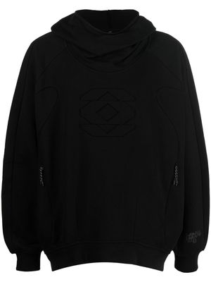 MCQ hoodie ample à détails embossés - Noir