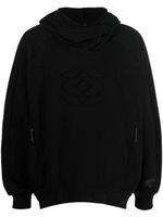 MCQ hoodie ample à détails embossés - Noir