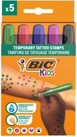 Bic Kids tijdelijke tattoo stempels, assorti, set van 5 stuks - thumbnail