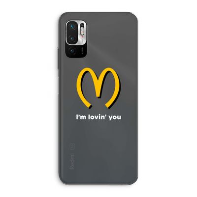 I'm lovin' you: Xiaomi Redmi Note 10 5G Transparant Hoesje