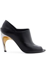 Alexander McQueen mules Armadillo 95 mm en cuir - Noir