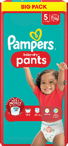 Pampers Pampers Baby Dry Pants Gr. 5 12-17kg Big Pack 54 Stk.