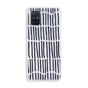 Moroccan stripes: Galaxy A71 Transparant Hoesje