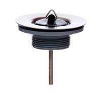 Kirchhoff ECO-SAVE Kunststof aftapkraan, grijs, 1 1/2"ET x 85 mm, ventielbeker met ventielplug 45,5 mm - 988051149