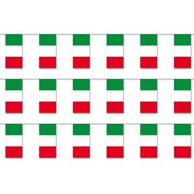 Slinger Italie - 3x - 400 cm - papier - vlag - landen thema - Italiaanse vlag