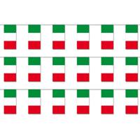 Slinger Italie - 3x - 400 cm - papier - vlag - landen thema - Italiaanse vlag