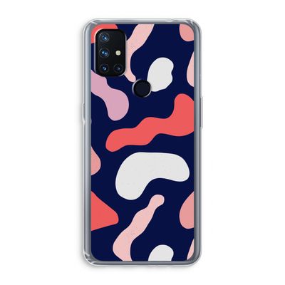 Memphis Shapes Pink: OnePlus Nord N10 5G Transparant Hoesje