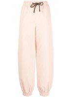 FENDI pantalon de jogging à coupe droite - Rose