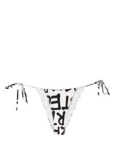 Stella McCartney bas de bikini à logo imprimé - Blanc