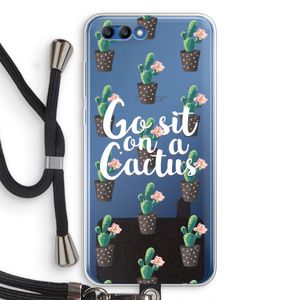 Cactus quote: Honor 10 Transparant Hoesje met koord