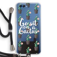 Cactus quote: Honor 10 Transparant Hoesje met koord