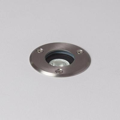 Grondspot zilver &apos;Jaimey&apos; inbouwspot RVS led lamp 3W 62mm IP67 3000k