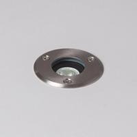 Grondspot zilver &apos;Jaimey&apos; inbouwspot RVS led lamp 3W 62mm IP67 3000k