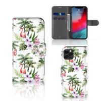 Apple iPhone 11 Pro | Telefoonhoesje | Met pasjeshouder | Flamingo Palms