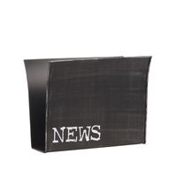 LABEL51 Wanddecoratie Magazinehouder - Zwart - Metaal - thumbnail