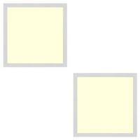 LED Paneel Slim 2 Pack - 30x30 Warm Wit 2700K - 24W Inbouw Vierkant - Mat Wit - Flikkervrij