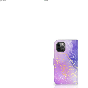 Hoesje voor Apple iPhone 12 Pro Max Watercolor Paars