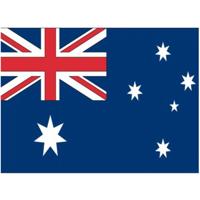 Vlag van Australie stickers - 10x stuks - 7.5 x 10 cm - Binnen/buiten